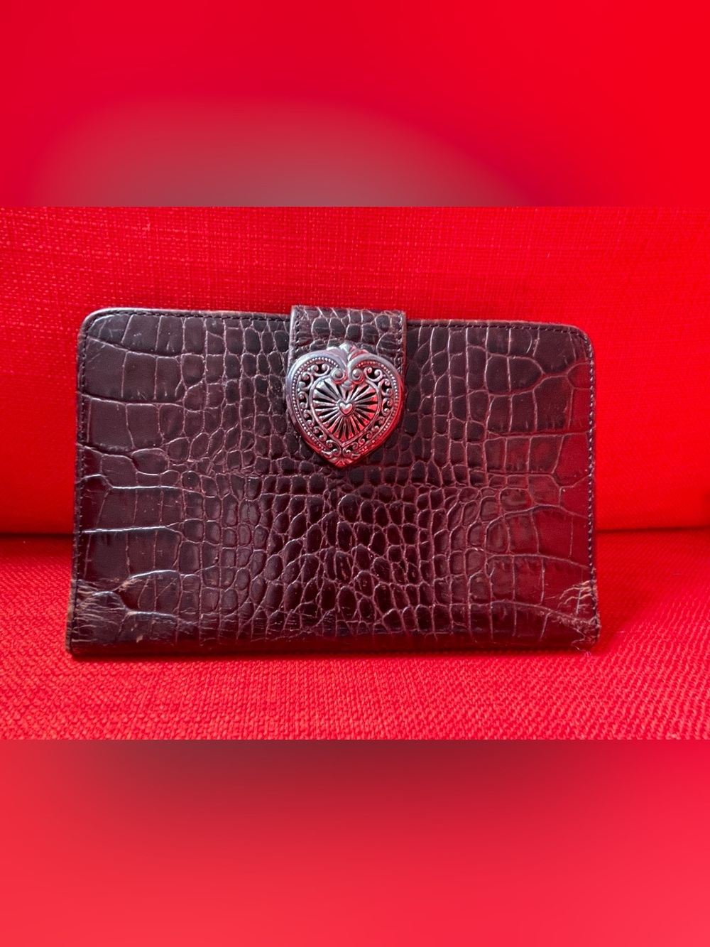 Brighton western chic festival wallet checkbook style vintage leather